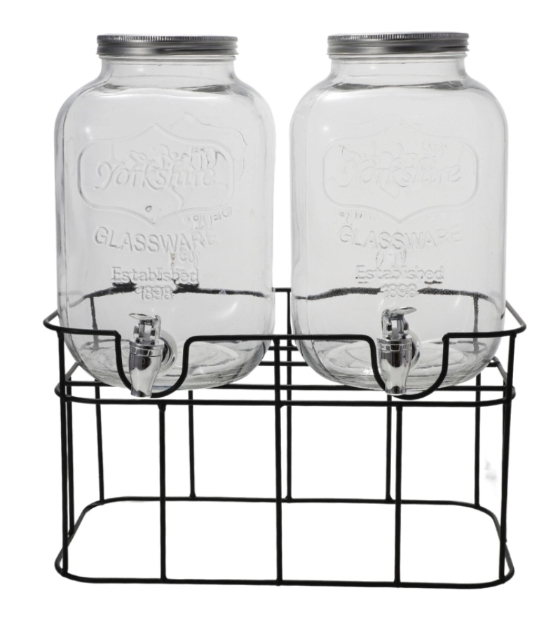 Cam Sebil, Şerbetlik, Yağdanlık Musluklu 5+5 Litre