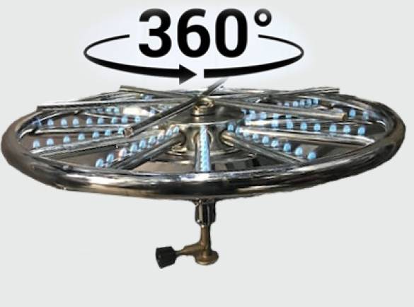 Filtreli Dönerli Künefe Yemek Pişirme Ocağı 38 Cm