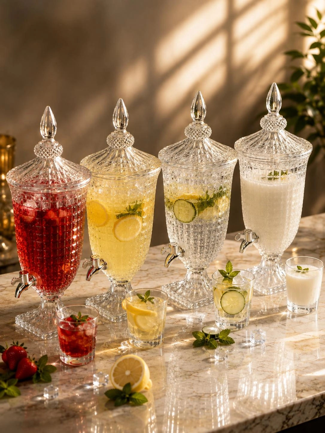 Cam Sebil, Şerbetlik, Limonatalık, Detoks sürahisi 2 Litre